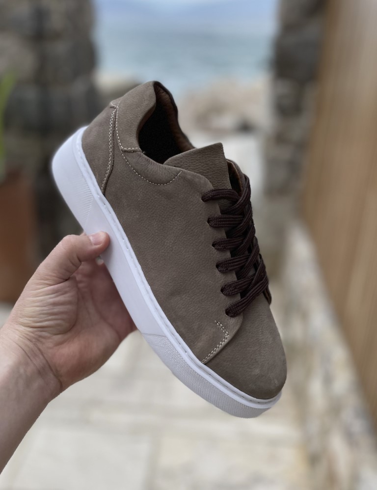 Ανδρικά πούρο δερμάτινα casual sneakers HG175544P φωτογραφία